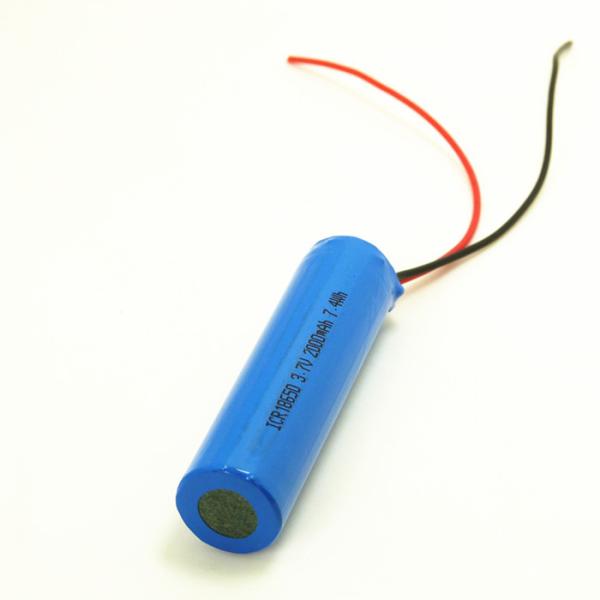 Digital Camera 3.7 V 2000mah Li Ion Battery Pack 18*68mm Size Grade A