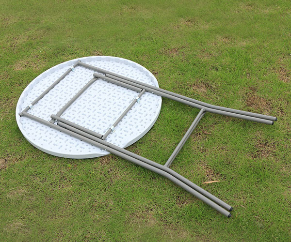 HDPE Plastic Folding Bar Height Bistro Table Portable Round For Party Event Cocktail