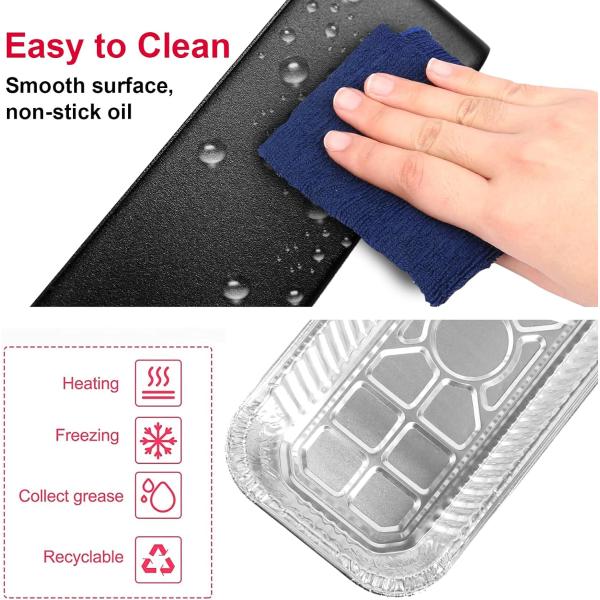 Griddle Grease Cup Drip Pan Liners Griddle Grease Cup for Blackstone Griddle Accessories Grease Cup Foil Tray Pan