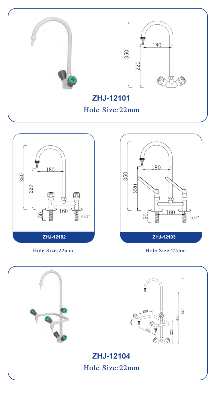 Adjustable Heating Laboratory Sink Tap Lab Water Faucet Epoxy Resin Surface