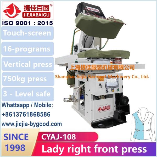 Shanghai Jiejiabaigu Factory 1998 Full Range Garment Ironing Machine lady dress back