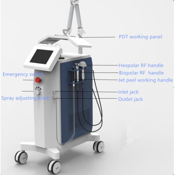 5Mhz Pdt Led Light Therapy Machine / Jet Peel Facial Skin Care Machine
