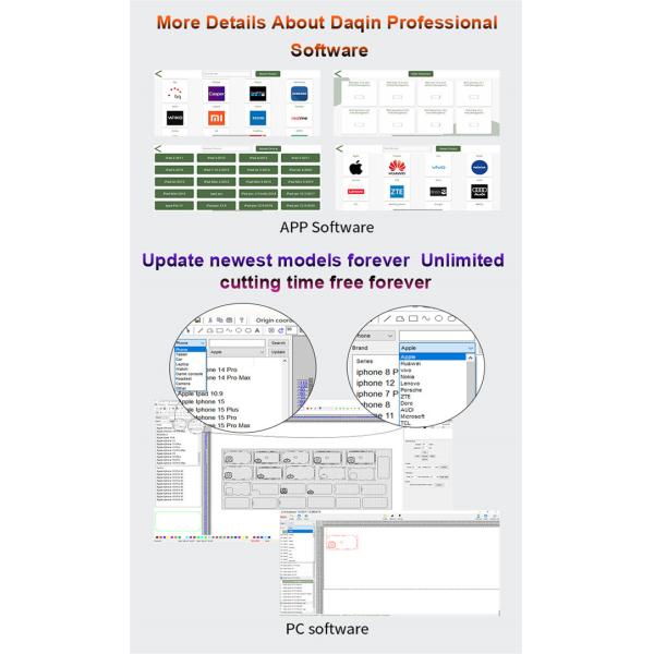 100W Desktop Screen Guard Cutting Machine Daqin