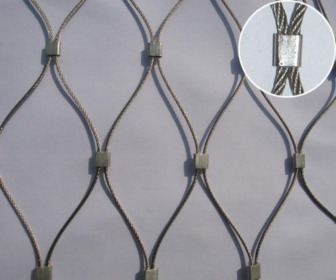 Stainless Steel Cable Mesh For Architectural Construction Building Facade Safety