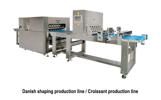 Commercial Danish Shaping Bakery Production Line Croissant Production Line