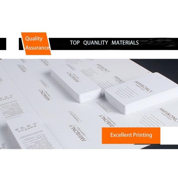 High Quality Custom Logo Printing Wig Jewelry Business Card Flyer Hang Tags Label Envelope Thank You Cards