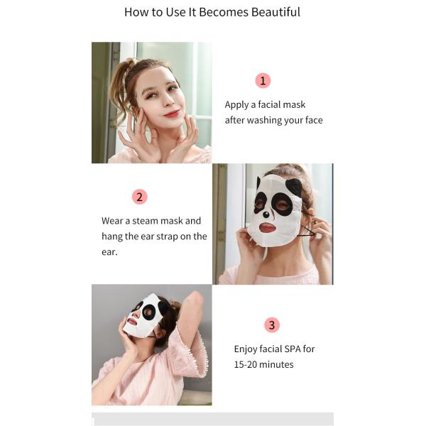 Panda Printing Steam Face Mask Facial Mask Sheets ISO Certificate