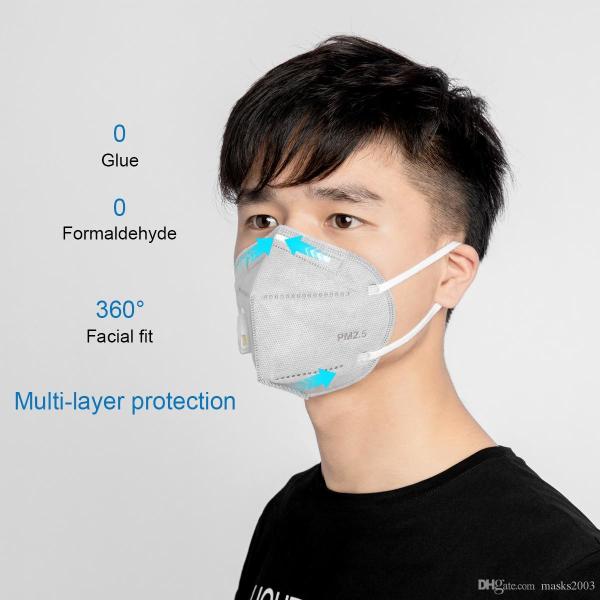 Liquid Proof Reusable Antiviral Valved Kn95 Respirator Mask