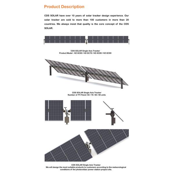 Low-cost & high Quality solar tracker with slewing drive and solar tracker controller