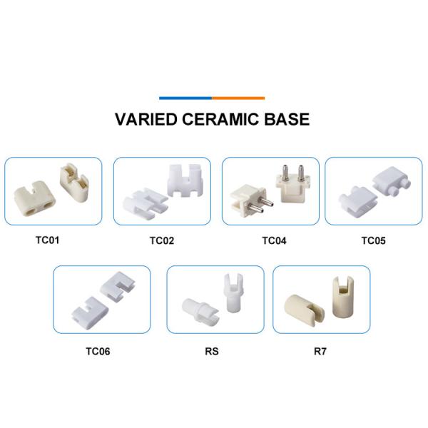 UVIR 3D L-Type White Coating Quartz Infrared Heating Element 1100W 115V