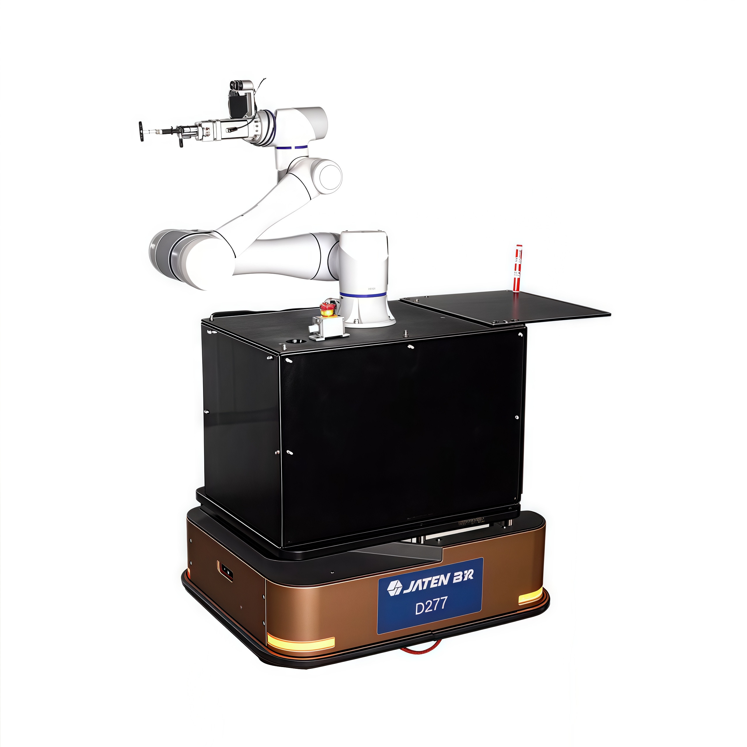 Industrial Jaten AGV Robot and Han's 6 Axis CNC Material Handling Cobot Autonomous Mobile Collaborative Robot Arm