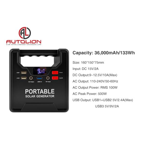 Emergency tool All in one solar generator 110V 240V portable 200W solar panel portable generator