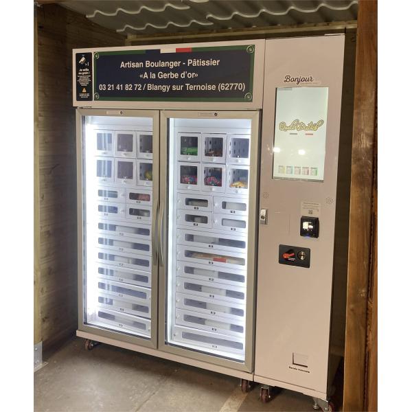 Bread Cooling Locker Vending Machine With 22 Inch Screen And Card Reader