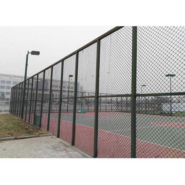 1.8x3m Diamond Wire Mesh Fence , Double Chain Link Fence Simple Torsion