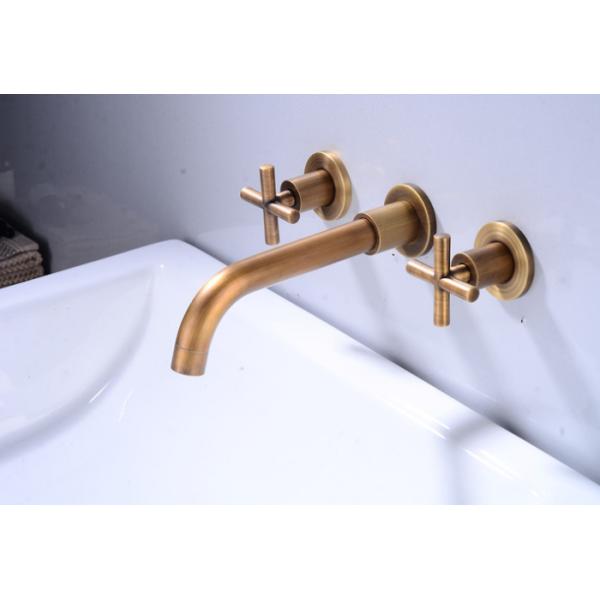 Gold 360 Rotate Wall Mounted 304 SUS Concealed Bath Shower Mixer
