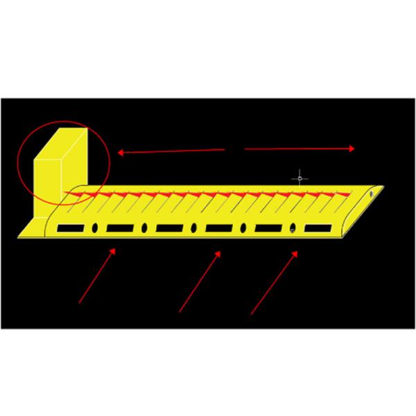 Residence Remote Control Parking Bollards , Tyre Killer Barriers Black Reflective Film