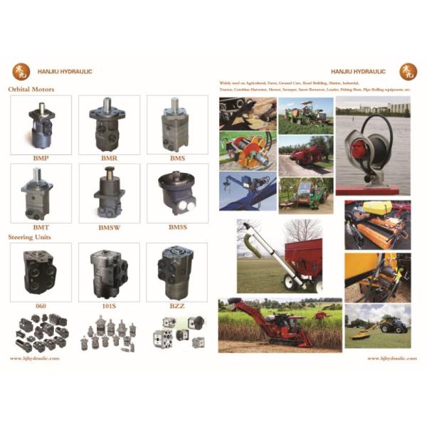 Smooth Operation Hydraulic Winch Motor BMR Anticlockwise Rotation Pull 5 Tons