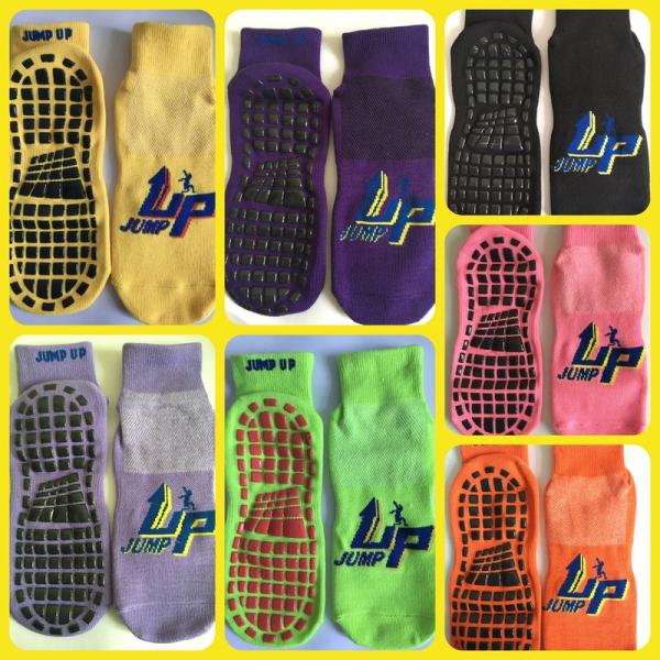China Wholesale Trampoline Type Socks/ Polyester Kids Sports Trampoline Socks/ Non Slip Yoga Socks Kids Trampoline Socks