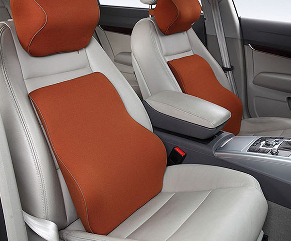 Slow Rebound Memory Foam Back Cushion , Lumbar memory foam chair pad OEM