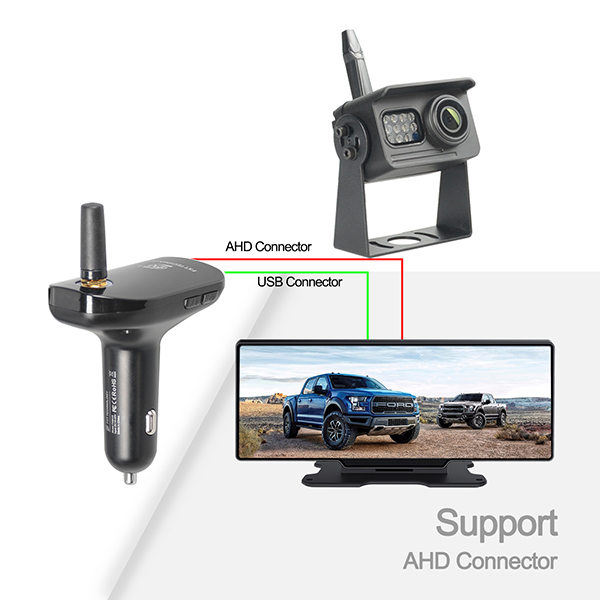 Mirror Dash Cam Wireless Rearview Camera 12 Inch big Touch Screen