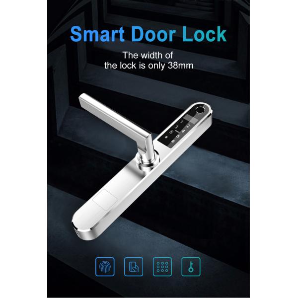 OLED Display Screen Smart Fingerprint Aluminum Door Lock With 2 Years Warranty