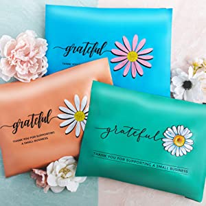 PLA Polylactide & PBAT Biodegradable Polymer, 100% Plant-Based, Compostable, Thank You Mailer Packaging Bag