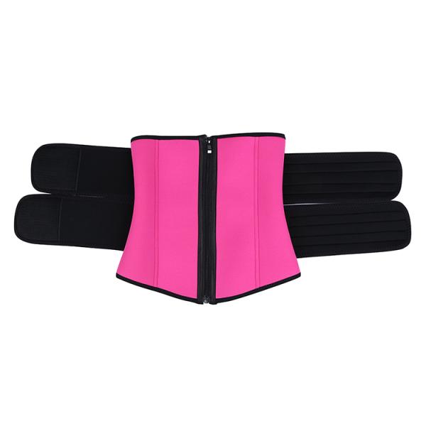 Private Label Double Belt Waist Trainer Belt HEXIN Neoprene for Women's Control Panties