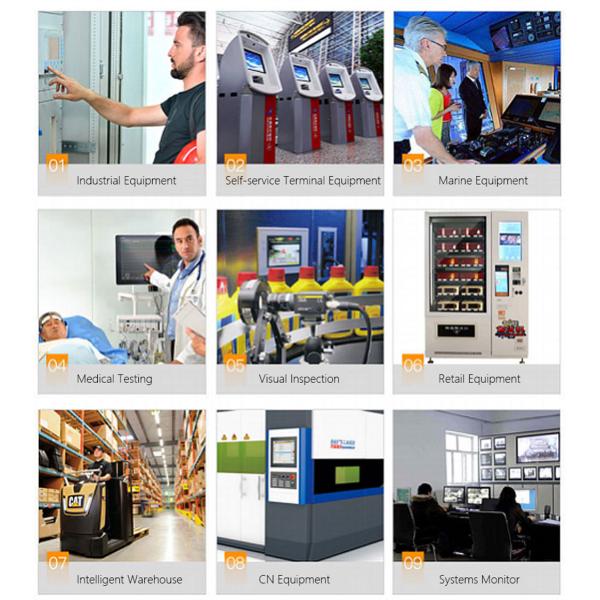 10 Point LCD Embedded Industrial Monitor 15 Inch With Aluminum Material