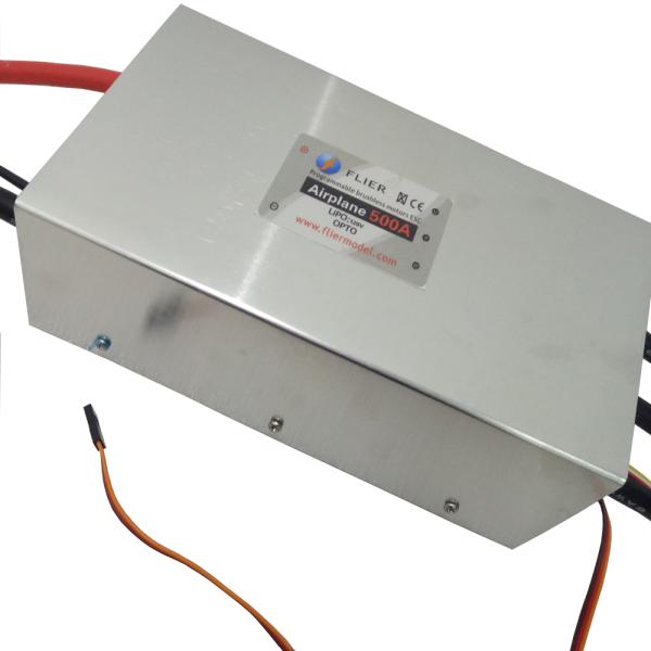 Lightweight High Speed ESC , 500A Rc Airplane Speed Controller Delicate Design