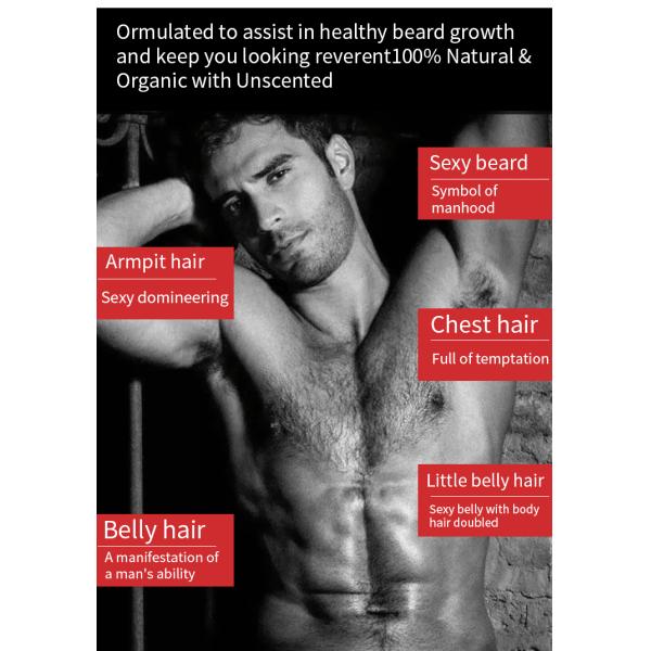 Organic Beard Hair Growth Serum 30ml Facial Hair Growth Serum