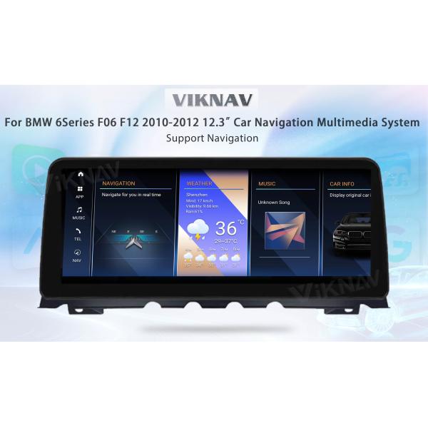 Viknav Car Radio 12.3 inch For BMW 6 Series F06 F12 2010-2012 CIC System Wireless Android Auto Carplayer GPS Navigation