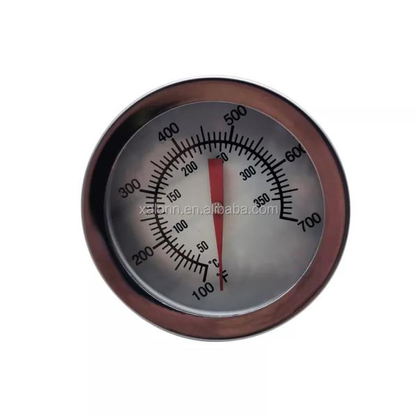 Stainless Steel Bimetallic Food Thermometer Charcoal Pizza Oven Woodstove Probe