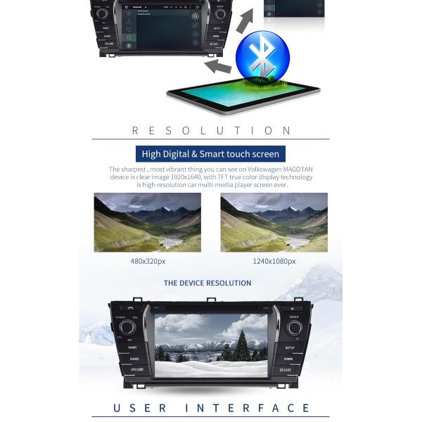 7 Inch Touch Screen AM FM Toyota Car DVD Player Multi - Language Supported