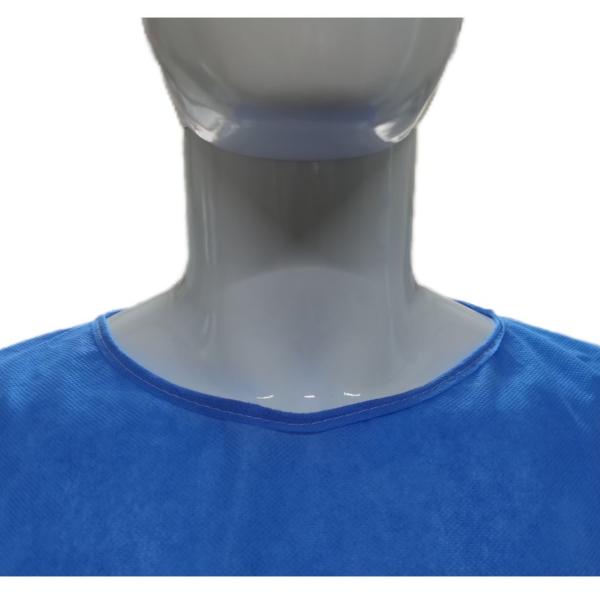 Isolation Gown Blue Waterproof SMS PPE Wholesale Surgical Gown for Infection Prevention