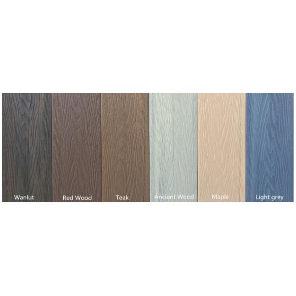 Customized WPC Fluted Wall Panel Wood Plastic Composite Outdoor Decking Mothproof