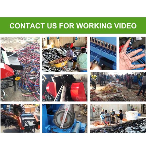 Cable Recycling Industry 4.5kw Automatic Wire Cutting Stripping And Crimping Machine