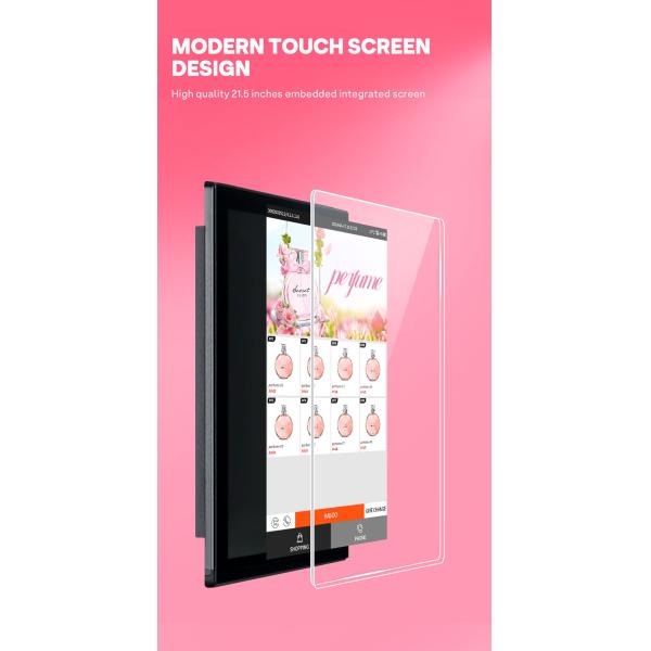 Haloo Vending Machine Manufacturer 21.5 Inches Advertisement Smart Touch Screen Perfume Vending Machine