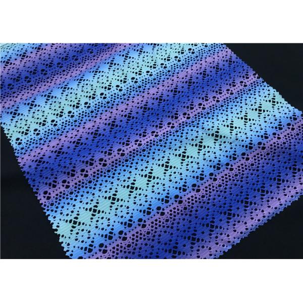 Semi Dull Lycra Spandex Fabric , Vanish Patterned Lycra Stretch Fabric