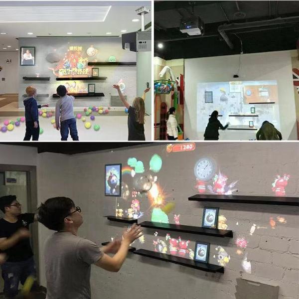 Indoor Playground 3D AR Interactive Projector Games Wall Projection Balls 23pcs Games For Children