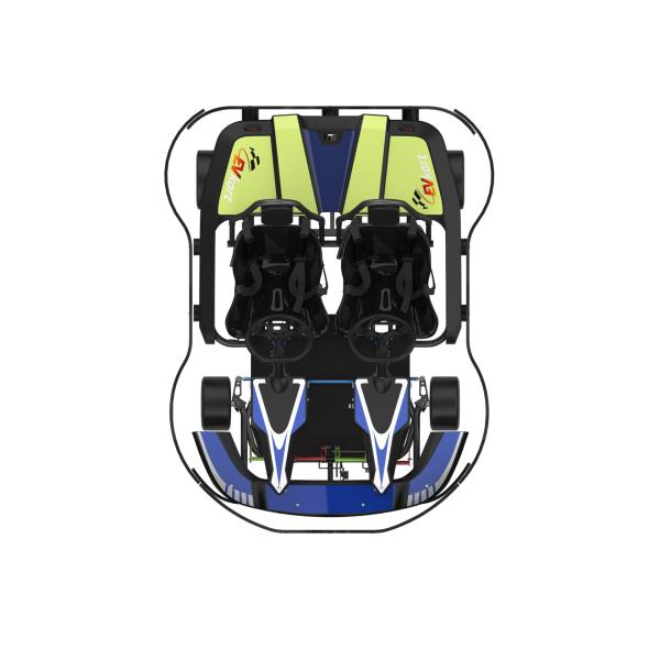 65km/H 48 Volt Electric Go Kart 2 Seater APP Adjustment Control