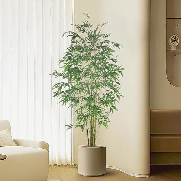 Wholesale Artificial Bamboo Plant Tree With Plastic Pot For Home Decor, Apartment Or Office– Realistic Fake Indoor Plants For Living Room, Bedroom,