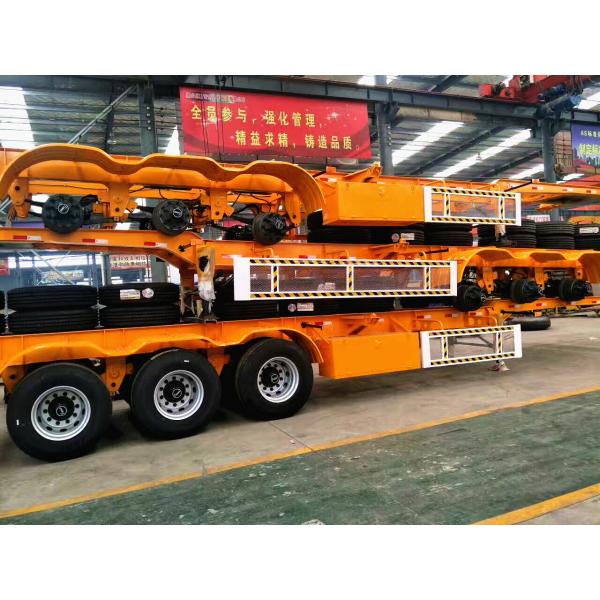 Shandong Juyuan 20ft 40ft Skeleton Chassis Container Semi Trailer Sturdy Steel Design