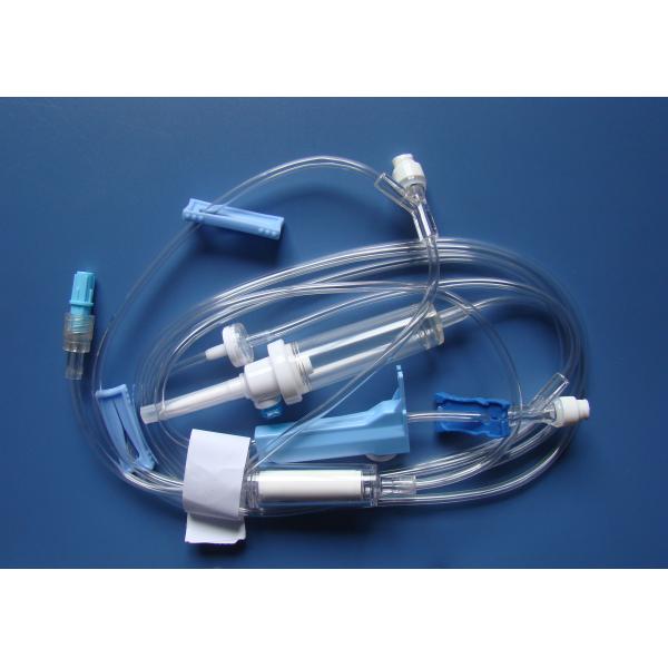 Flexible Disposable Infusion Set Kink Resistant Drip Set Cannula With Tube Clamp