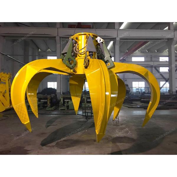 Orange Peel Type Hydraulic Grab Bucket Robust Structure Q355 material