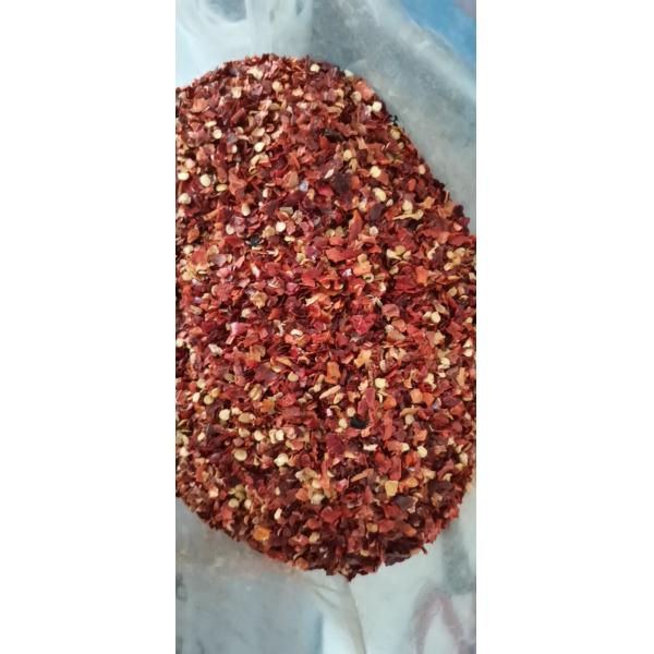 High SHU Dried Red Chilli Flakes Pungent Red Pepper Flakes For Pizza