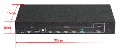 4K 60Hz HDMI 2.0 Input Video Wall Controller Six 1080p Outputs 3x2