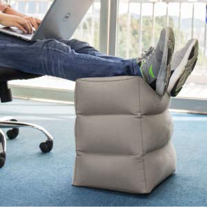 PVC Inflatable Leg Rest Pedicure Foot Rest Meditation Cushion Customized Logo