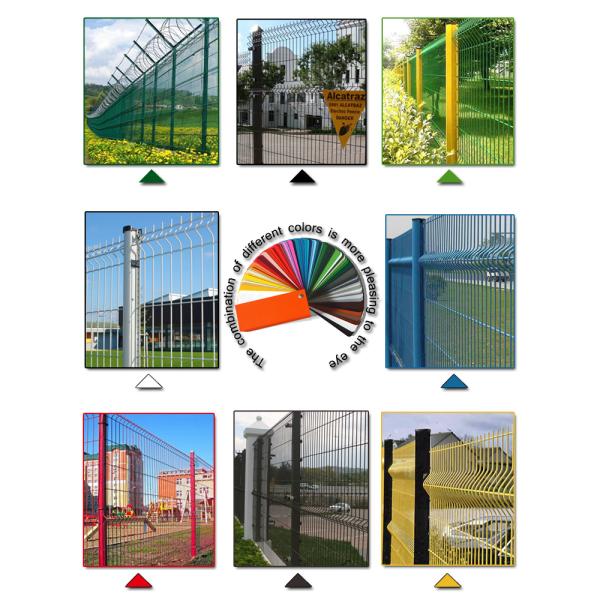 Hot Dip Galvanized 3d Wire Mesh Fence PVC Coated Type Convenient Installation