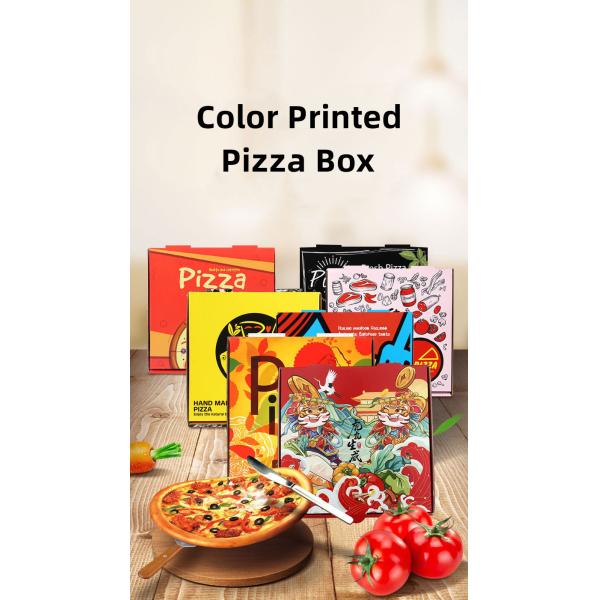 Custom Printed Pizza Slice Boxes Reusable Paperboard Container