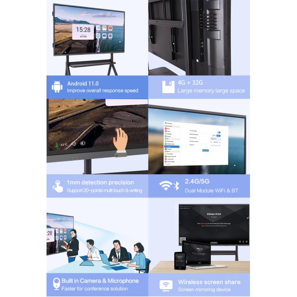 32GB HDMI Conference Interactive Flat Panel Multimedia Whiteboard All In One